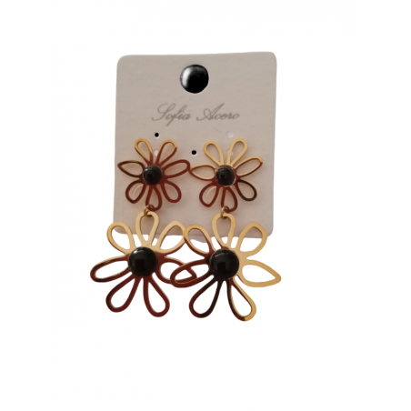 BOUCLE FLEUR NOIRE