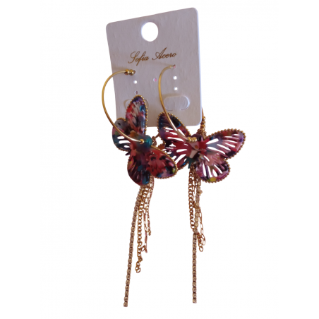 BOUCLE D OREILLE PAPILLON