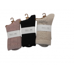 LOT DE 2 PAIRES DE CHAUSSETTES LAINE