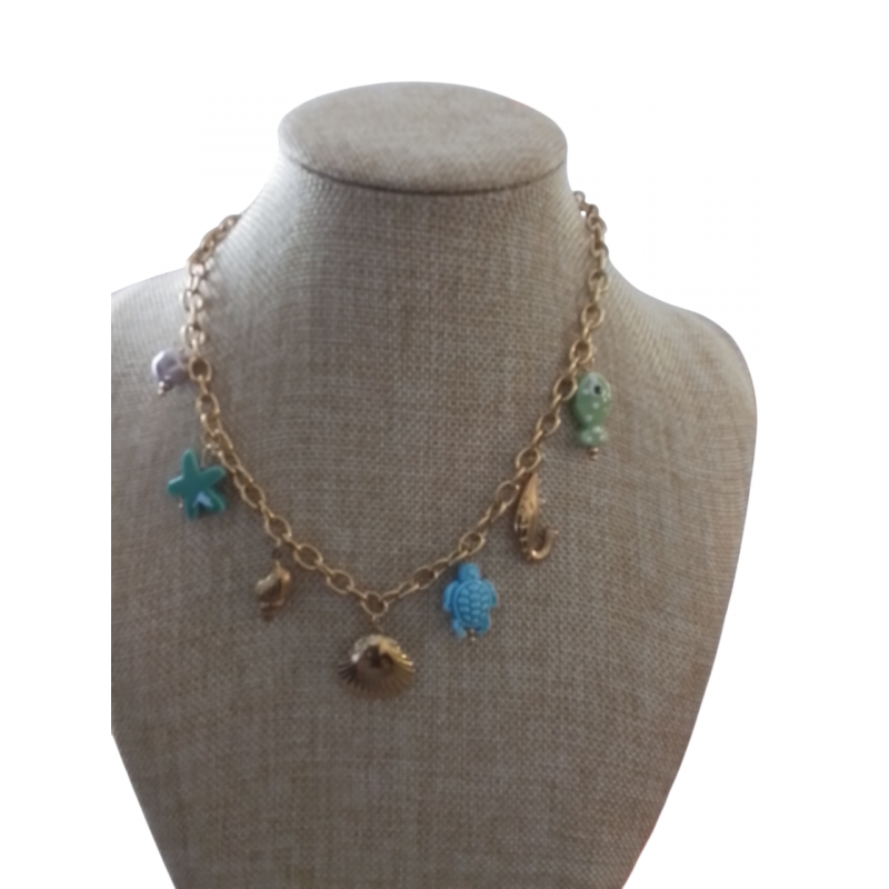 CHAINE TORTUE BLEUE