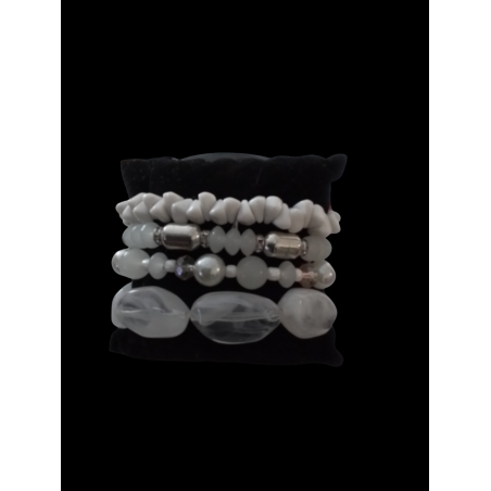 ENSEMBLE BRACELETS BLANCS