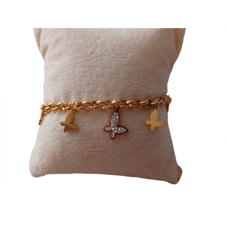 BRACELET CHAINE PAPILLON